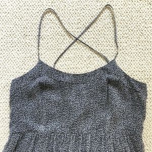 Vintage 100% Silk 90s Mini Sun Dress Strappy